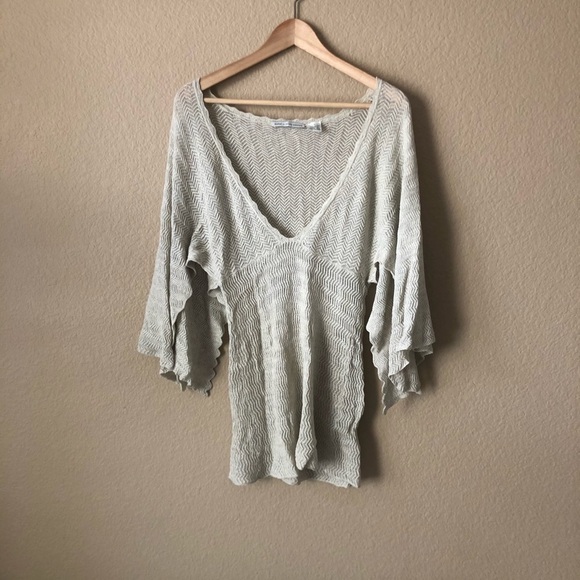 Cotton by autumn cashmere wide knit top - Picture 1 of 4
